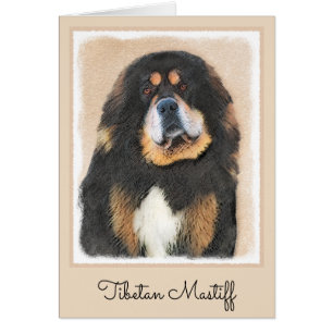 Tibetan Mastiff Painting - Cute Original Dog Art