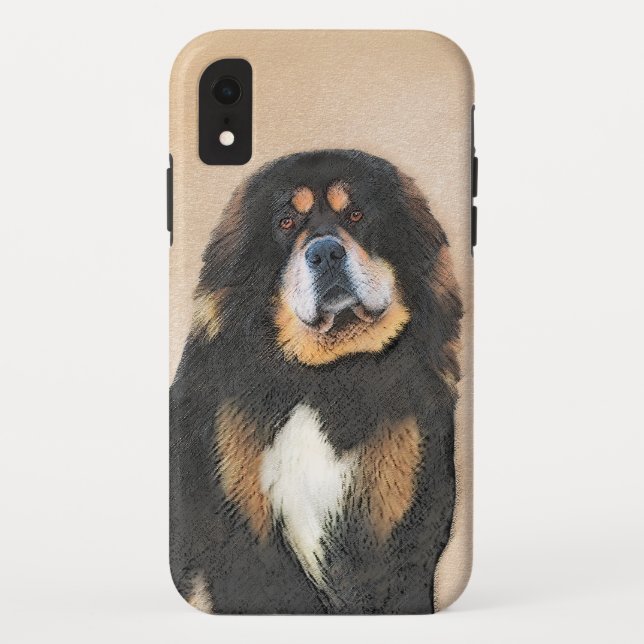 Tibetan Mastiff Painting - Cute Original Dog Art Case-Mate iPhone Case (Back)