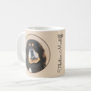 Tibetan Mastiff Painting - Cute Original Dog Art Coffee Mug