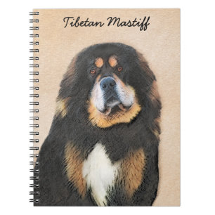 Tibetan Mastiff Painting - Cute Original Dog Art Notebook