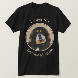 Tibetan Mastiff Painting - Cute Original Dog Art T-Shirt