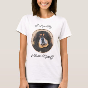 Tibetan Mastiff Painting - Cute Original Dog Art T-Shirt