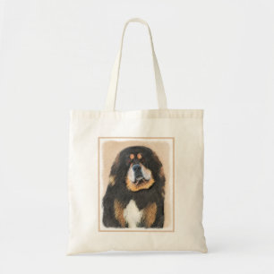 Tibetan Mastiff Painting - Cute Original Dog Art Tote Bag