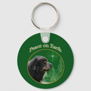 Tibetan Mastiff Peace Key Ring