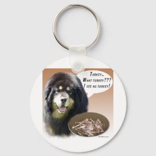 Tibetan Mastiff Turkey Key Ring