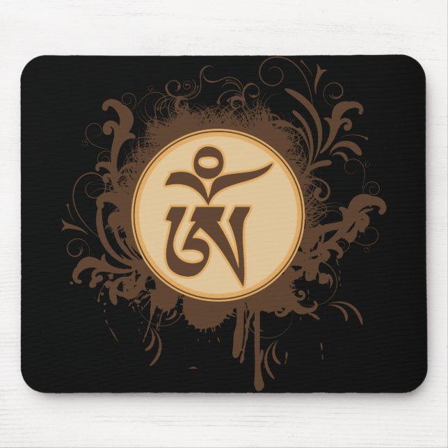 Tibetan Om Mouse Pad (Front)