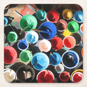 Tibetan Painting Equipment Square Paper Coaster