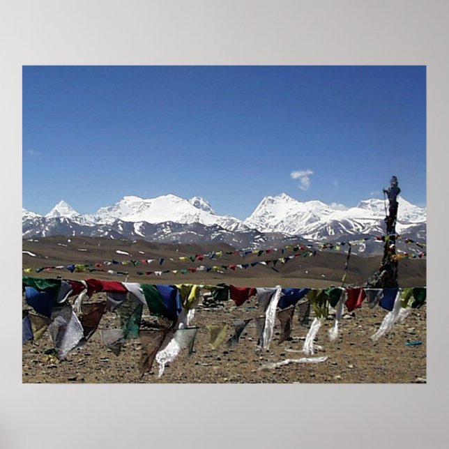 Tibetan Plateau high point on way to Kailash Poster (Front)