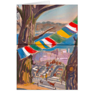 Tibetan Prayer Flag Card