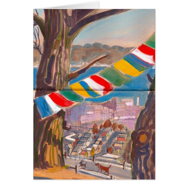 Tibetan Prayer Flag Card (Front)