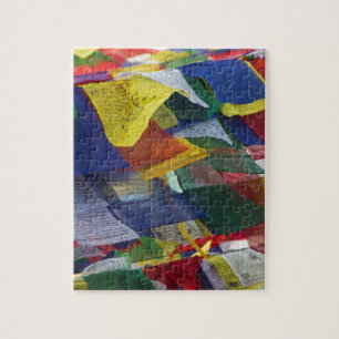 Tibetan Prayer Flags At Boudhanath Stupa Nepal Jigsaw Puzzle