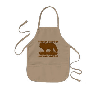 Tibetan_sand_fox_watches_over_us Kids Apron