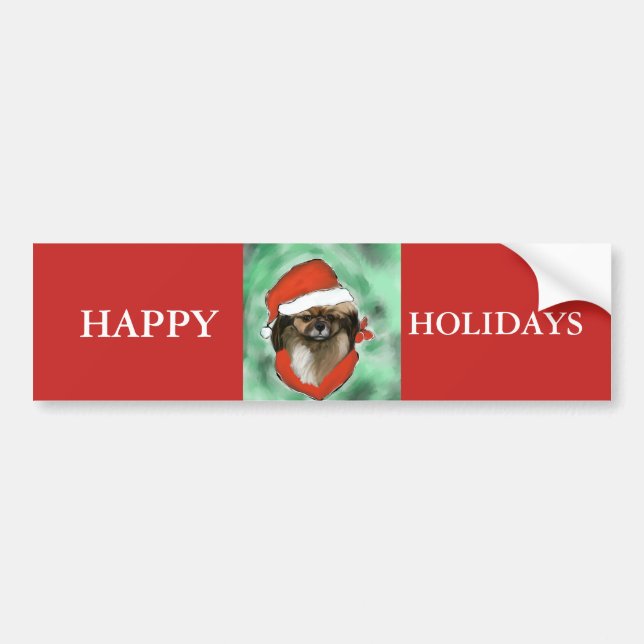 Tibetan Spaniel Bumper Sticker (Front)