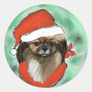 Tibetan Spaniel Classic Round Sticker