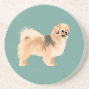 Tibetan Spaniel (Cream Colour) Coaster