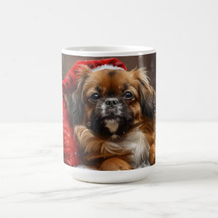 Tibetan Spaniel Dog Christmas Festive Coffee Mug