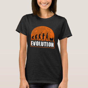 Tibetan Spaniel Dog Dad Human Evolution T-Shirt