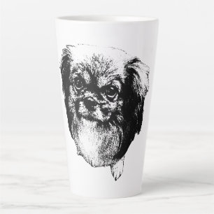 Tibetan Spaniel Dog Mug – Ink Style Portrait