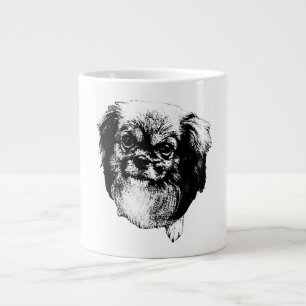 Tibetan Spaniel Dog Mug – Ink Style Portrait