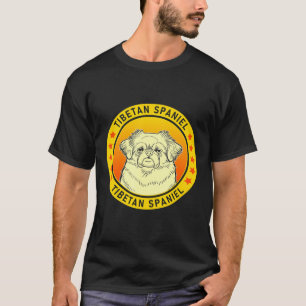 Tibetan Spaniel Dog Portrait T-Shirt