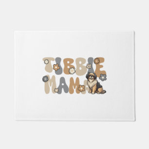 Tibetan Spaniel Groovy Tibbie Mama Doormat