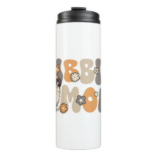 Tibetan Spaniel Groovy Tibbie Mum Thermal Tumbler