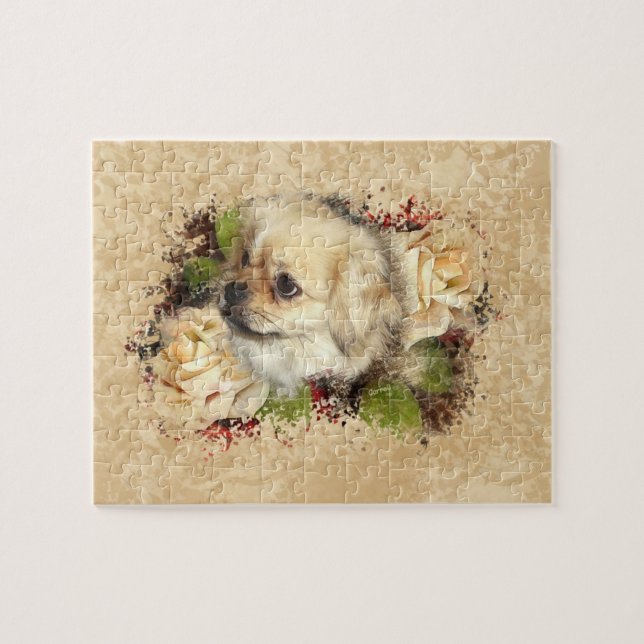 Tibetan Spaniel Jigsaw Puzzle (Horizontal)