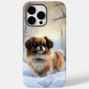 Tibetan Spaniel Let It Snow Christmas  Case-Mate iPhone 14 Pro Max Case