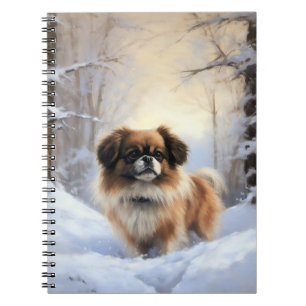 Tibetan Spaniel Let It Snow Christmas  Notebook