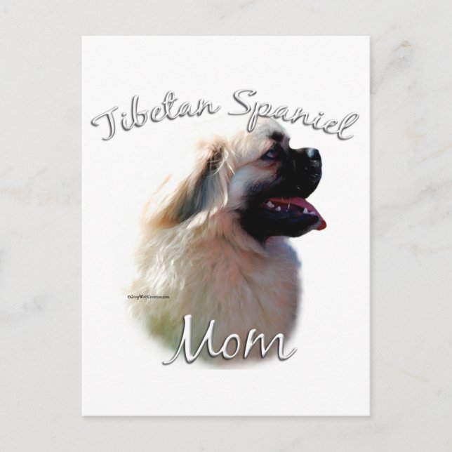 Tibetan Spaniel Mum 2 Postcard (Front)