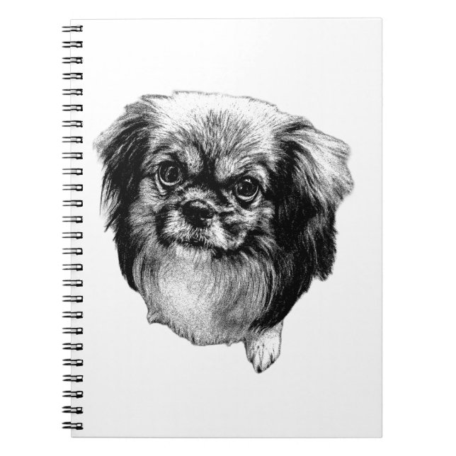  Tibetan Spaniel Notebook – Real Dog Portrait (Front)