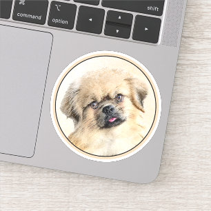 Tibetan Spaniel Painting - Cute Original Dog Art
