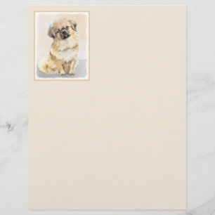 Tibetan Spaniel Painting - Cute Original Dog Art