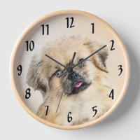 Tibetan Spaniel Painting - Cute Original Dog Art