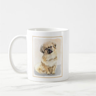Tibetan Spaniel Painting - Cute Original Dog Art Coffee Mug