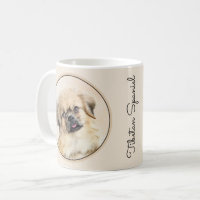 Tibetan Spaniel Painting - Cute Original Dog Art