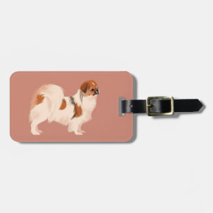 Tibetan Spaniel (Parti) Luggage Tag