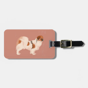 Tibetan Spaniel (Sable Parti) Luggage Tag 