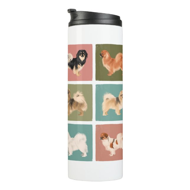 Tibetan Spaniel Thermal Tumbler (Rotated Right)