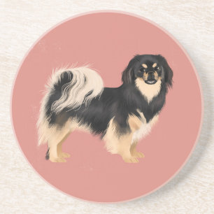 Tibetan Spaniel (Tri Colour) Coaster