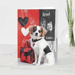 Tibetan Spaniel Valentine Card