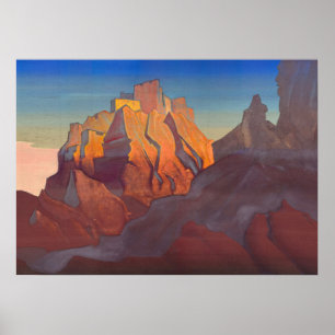 Tibetan Stronghold, Basgo by Nicholas Roerich Poster
