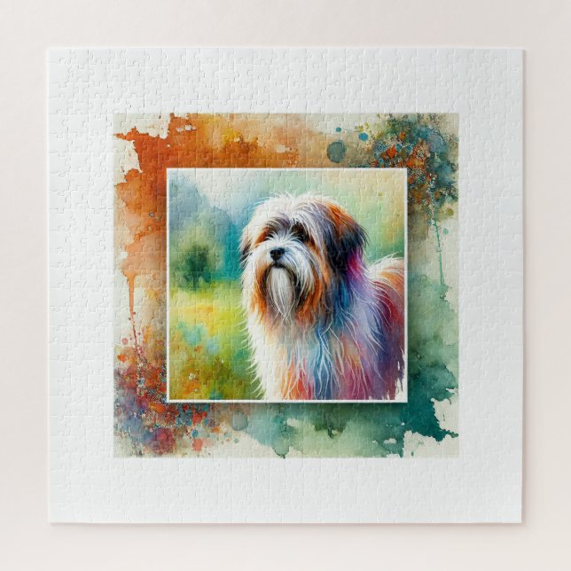 Tibetan Terrier 140724AREF104 - Watercolor Jigsaw Puzzle (Vertical)