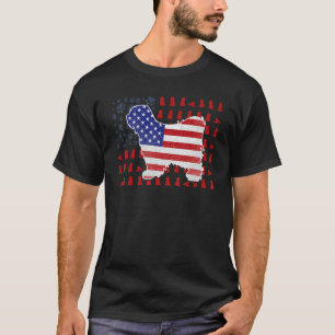 Tibetan Terrier American Flag 4th Of July For Men T-Shirt