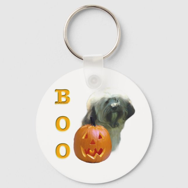 Tibetan Terrier Boo Key Ring (Front)