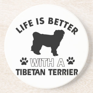 Tibetan Terrier dog breed designs Coaster