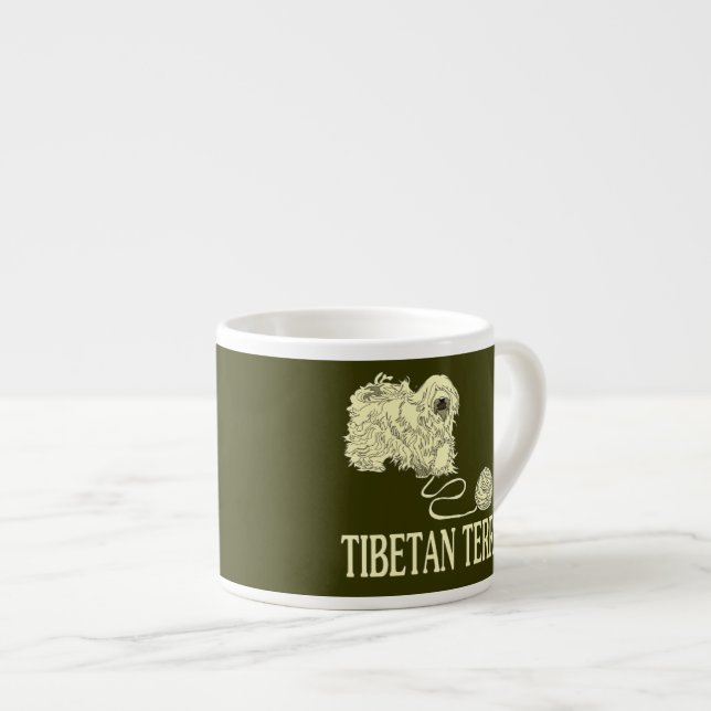 Tibetan Terrier Espresso Cup (Front Right)