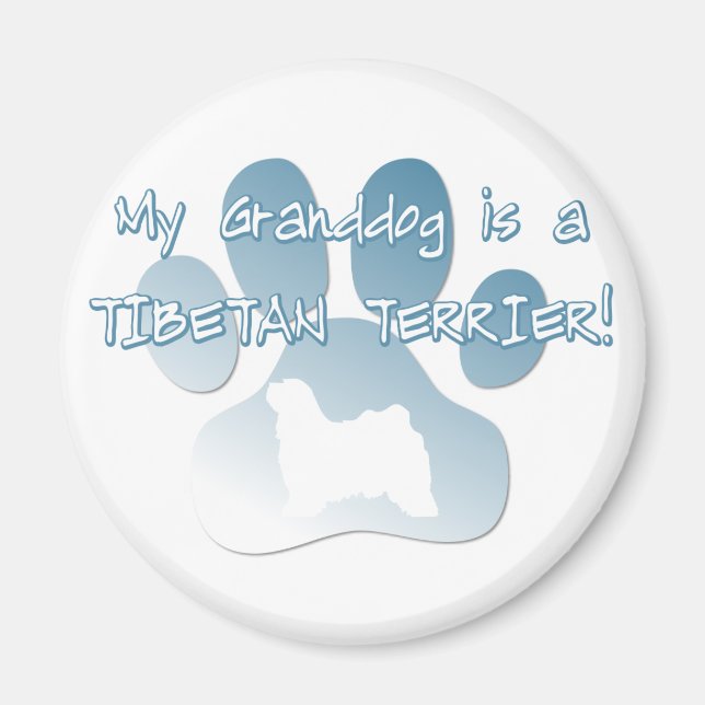 Tibetan Terrier Granddog Magnet (Front)