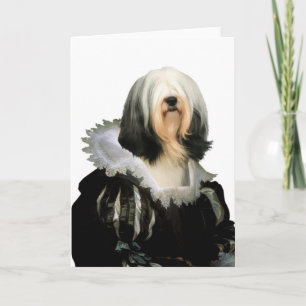 Tibetan Terrier Greeting Card Nobility Dogs Gift
