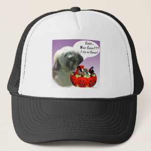 Tibetan Terrier Halloween Candy Trucker Hat